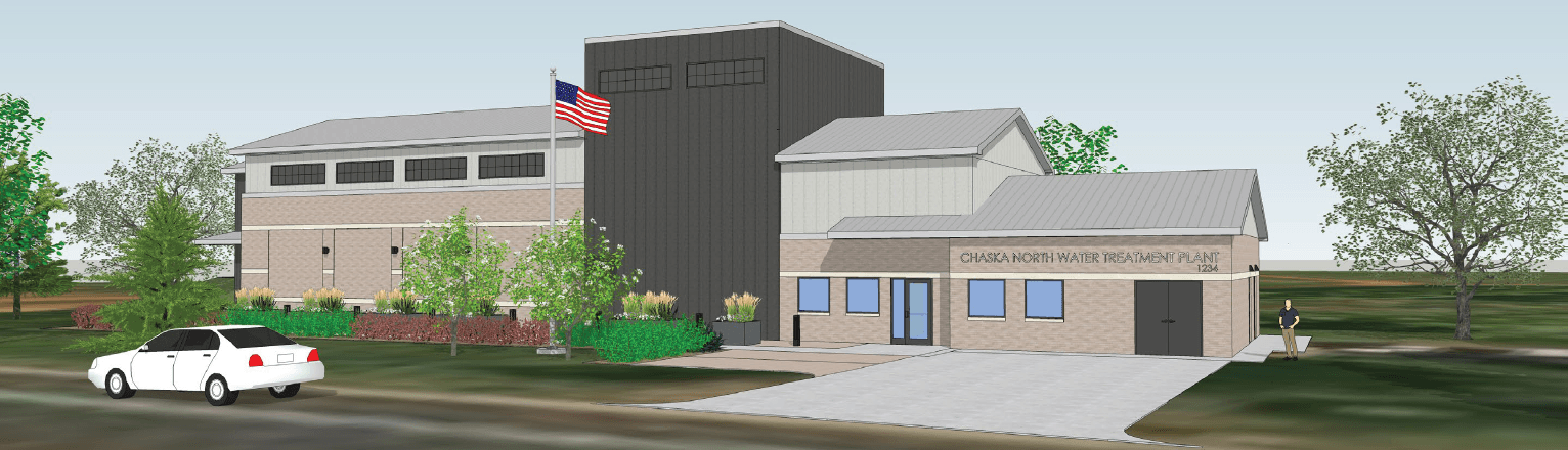 Rendering of proposed north water treatment plant
