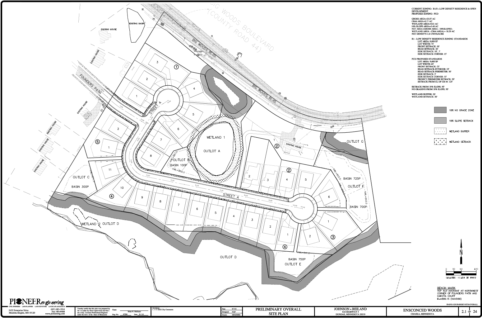 Ensconced Woods Development Site Plan